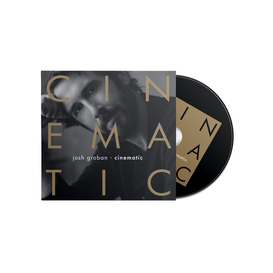 Album cover and disc of 'Cinematic' by Josh Groban