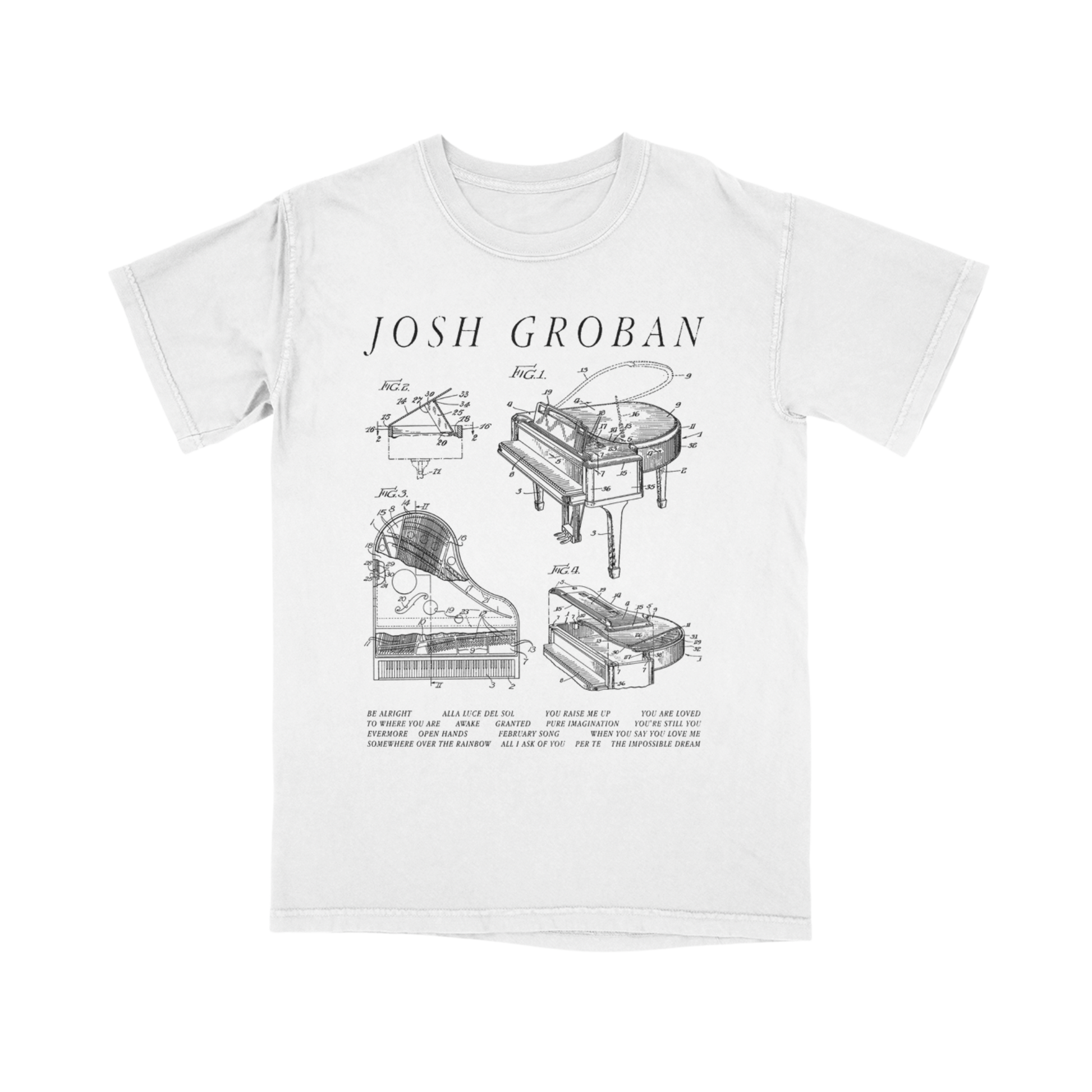 Josh Groban Piano Graphic Tee